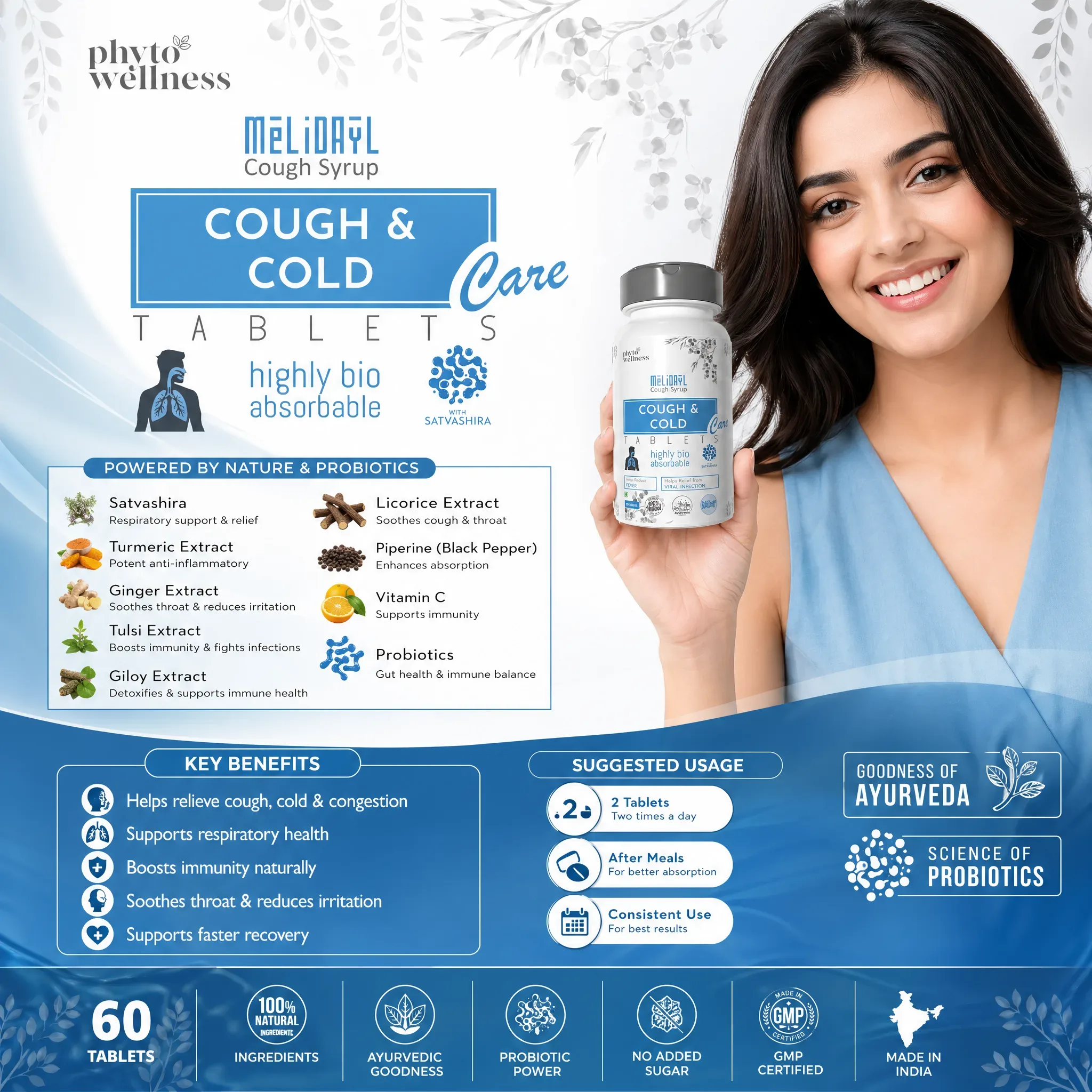 Probiotic Cough Care 60 Tablets (HS00601)